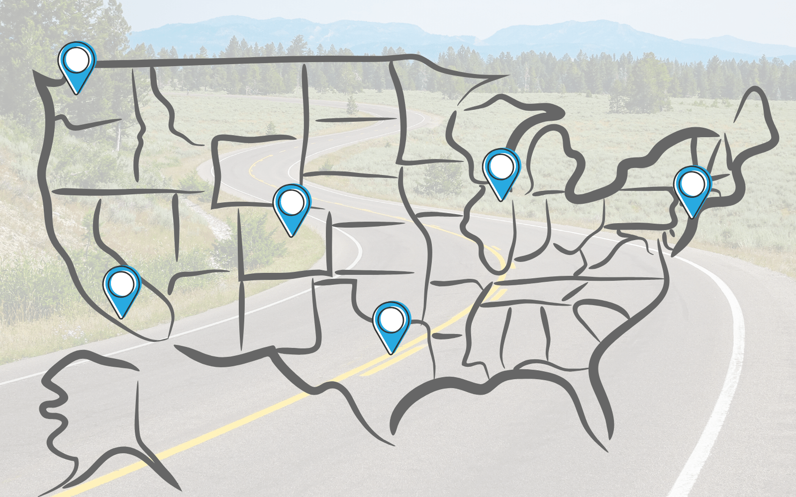 Driving trips from major US cities