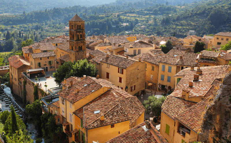 The village of Moustiers-Sainte-Marie