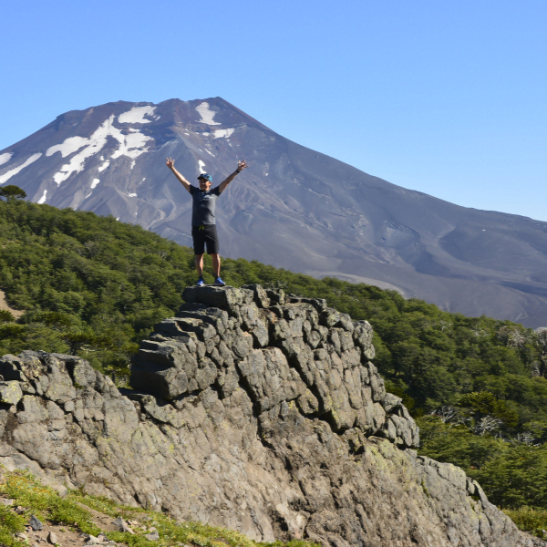 Person outside in nature - Lakes District Chile