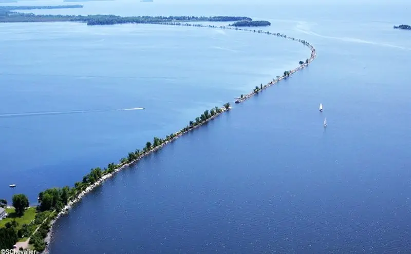 Riding across the Causeway