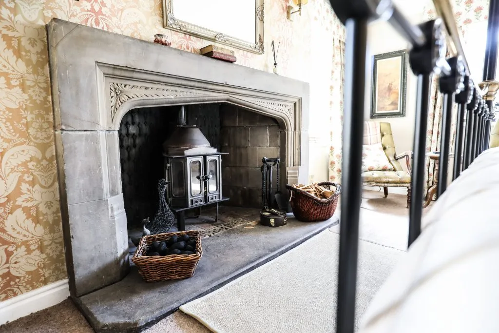 The Black Swan Hotel fireplace