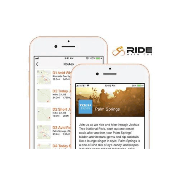 Ride with GPS app
